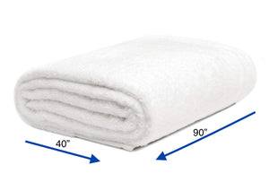 Crisp White - Jumbo Bath Towel 40" x 90"