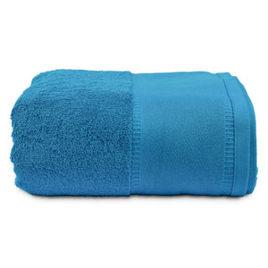 oversized blue bath towel